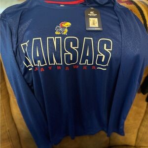 Colosseum Blue Kansas Jayhawks Shirt